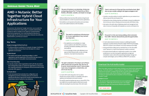 AMD + Nutanix: Better Together Hybrid Cloud Infrastructure for Your Applications Trail Map